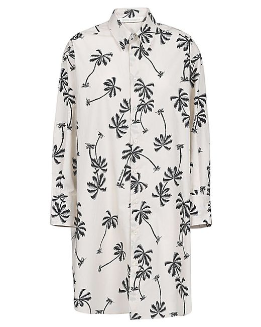 Palm Angels x Tessabit Printed Shirt Dress
