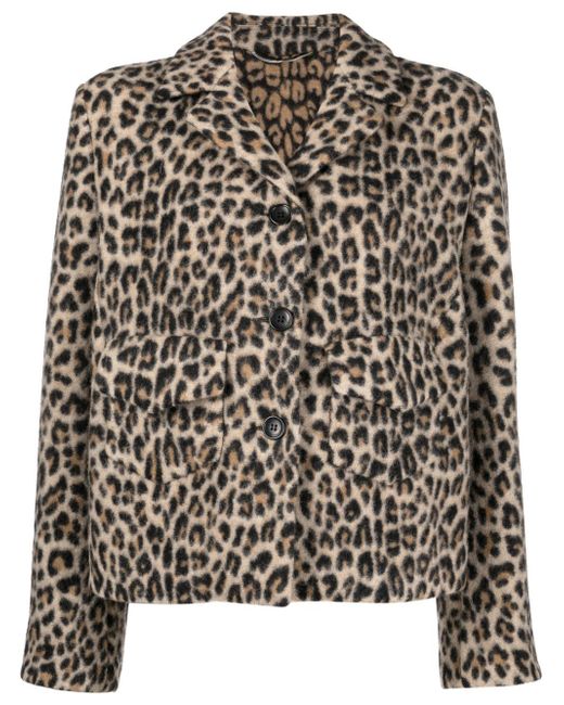 Ermanno Scervino Leopard Print Single-breasted Jacket
