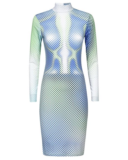 Sinead Gorey Digitally Print Fitted Short Dress