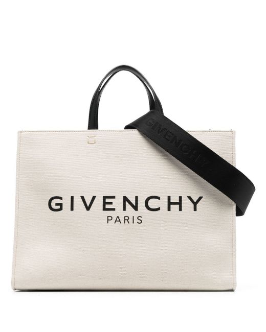 Givenchy G-tote Medium Canvas Shopping Bag