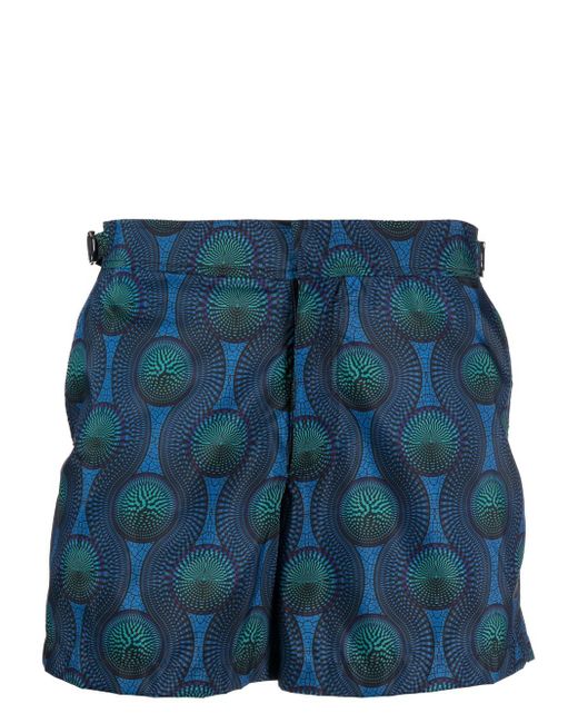 Ozwald Boateng Printed Swim Shorts