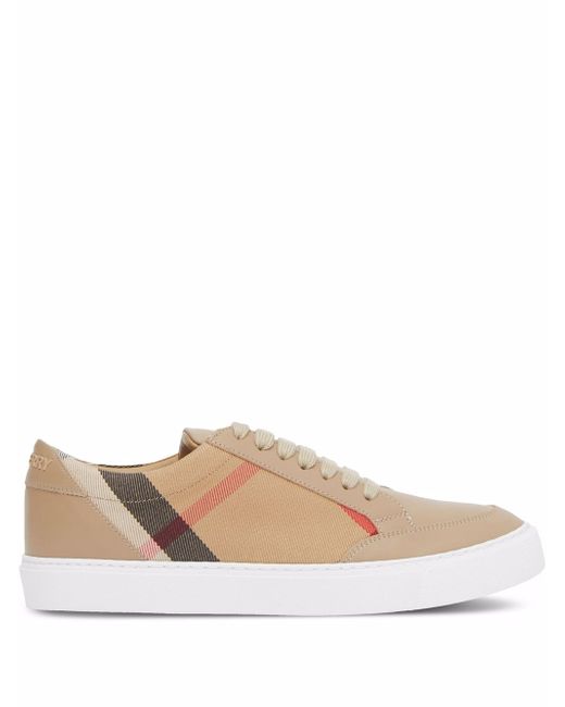 Burberry New Salmond Leather Sneakers