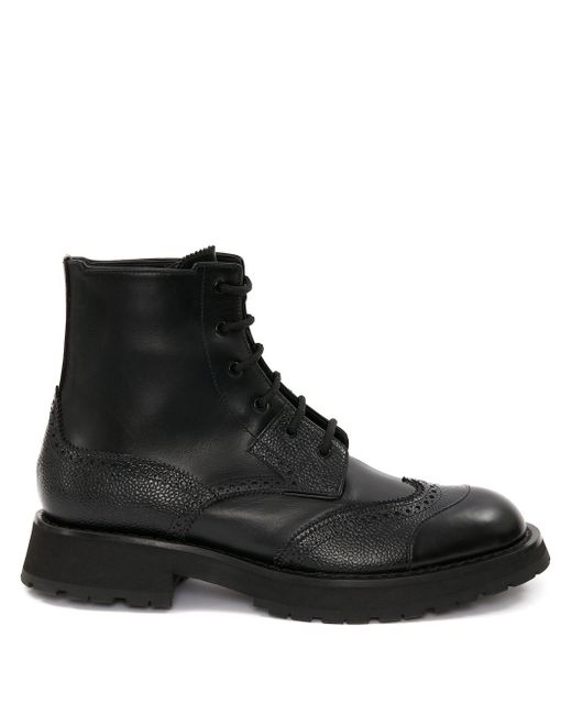 Alexander McQueen Leather Ankle Boot