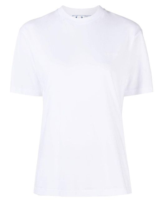 Off-White Diag Print Cotton T-shirt