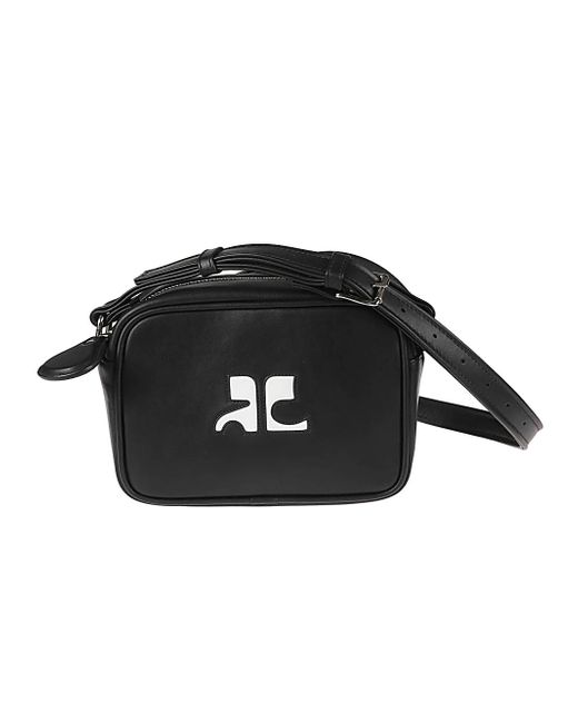 Courrèges Logo Leather Camera Bag