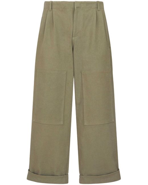 Etro Wide-leg Cotton Trouser