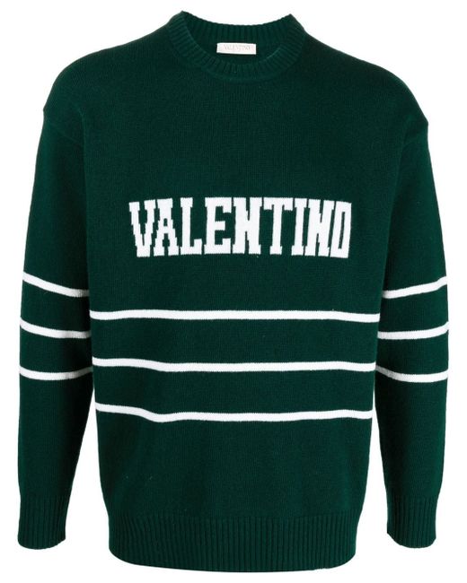 Valentino Crew Neck Sweater With Logo