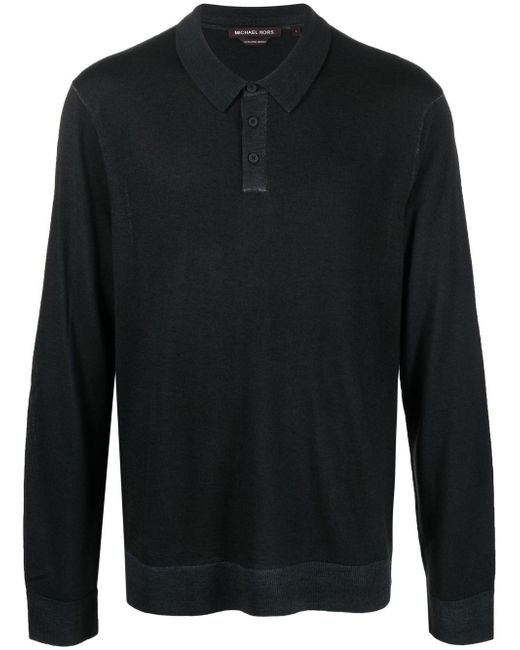Michael Kors Long Sleeved Polo Shirt