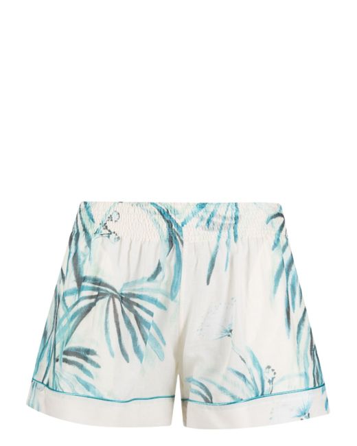 For Restless Sleepers Printed Drawstring Cotton Shorts