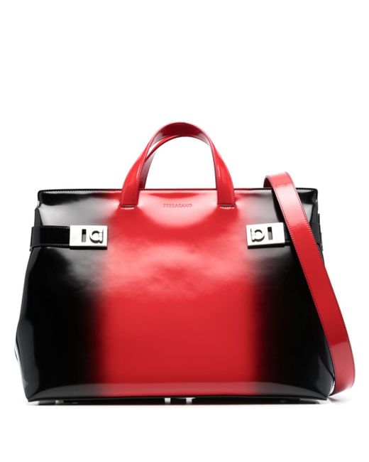 Ferragamo Leather Messenger Bag
