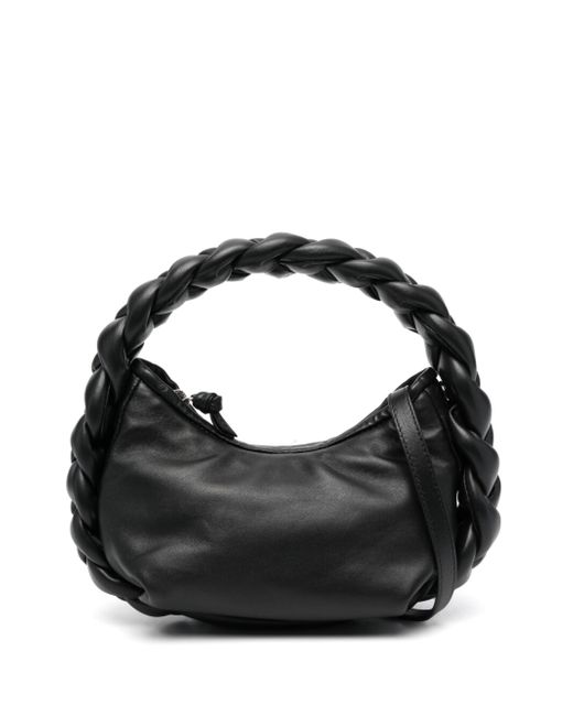 Hereu Espiga Mini Braided Handle Leather Handbag
