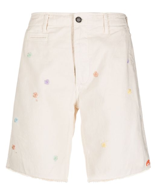 President's Flower Embroidered Shorts