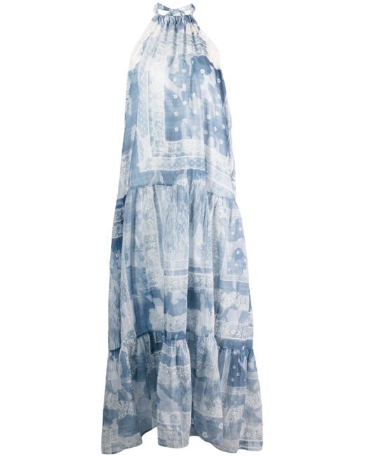 Ermanno Printed Long Dress