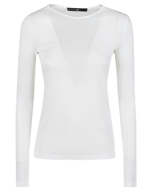 Liviana Conti Long Sleeve Cotton Blend T-shirt