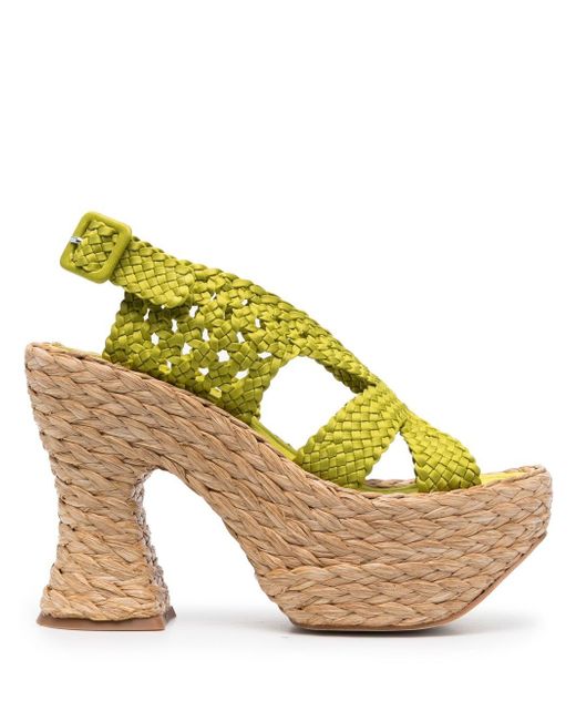 Paloma barcelo' PALOMA BARCELO Crochet Slingback Sandals