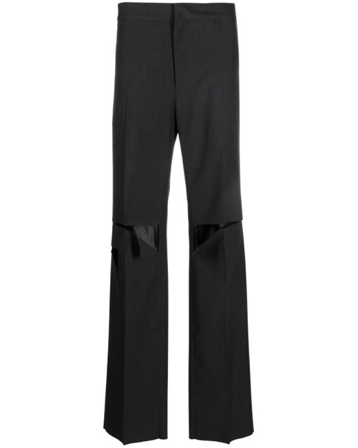 Givenchy Ripped Wool Trousers