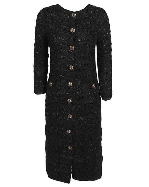 Balenciaga Wool Midi Buttoned Dress