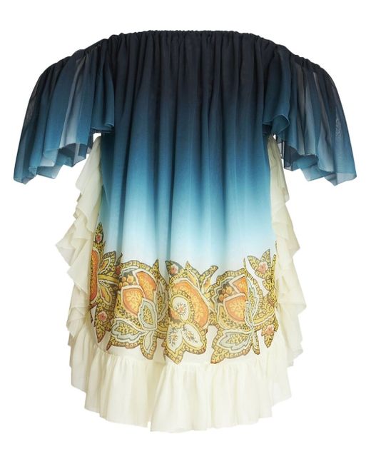 Etro Printed Silk Mini Dress