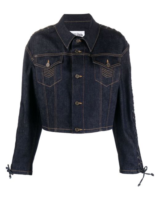 Jean Paul Gaultier Laced Detail Denim Jacket