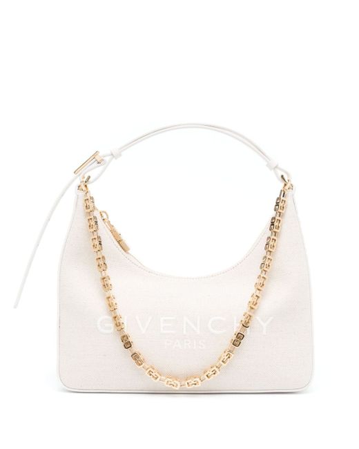 Givenchy Moon Cut Out Small Leather Hobo Bag