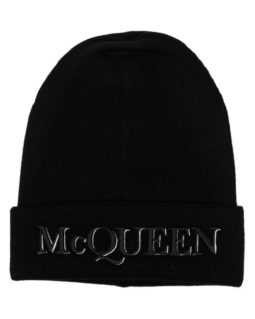 Alexander McQueen Logo Cashmere Beanie