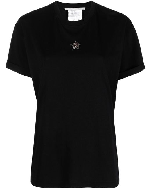 Stella McCartney Embroidered Mini Star Cotton T-shirt