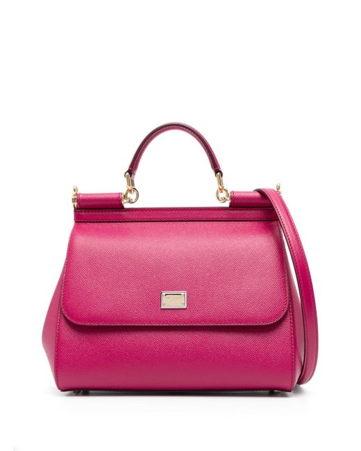 Dolce & Gabbana Sicily Medium Leather Handbag
