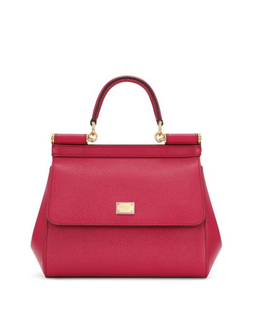 Dolce & Gabbana Sicily Small Leather Handbag