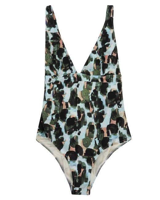 Feel Me Fab Crossy Printed One-piece Swimsuit