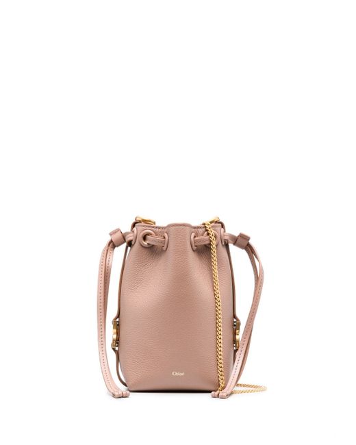 Chloé Marcie Small Leather Bucket Bag