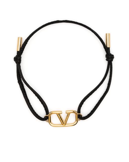 Valentino Garavani Vlogo Signature Leather Bracelet