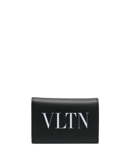Valentino Garavani Vltn Leather Credit Card Case