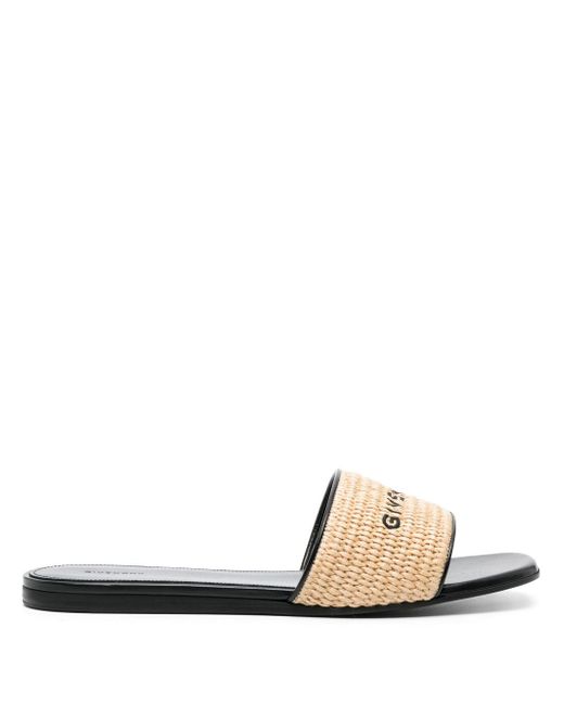 Givenchy 4g Leather Flat Sandals