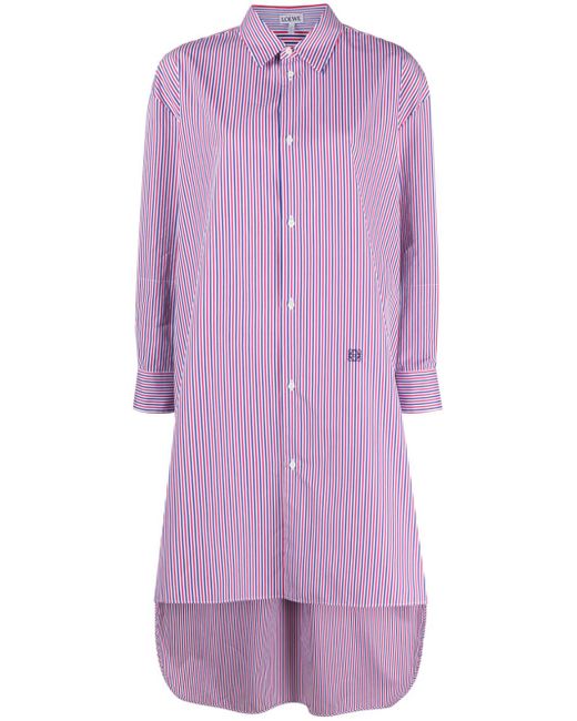 Loewe Striped Cotton Shirt Dress