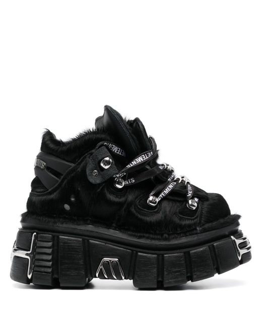 Vetements X New Rock Leather Platform Sneakers