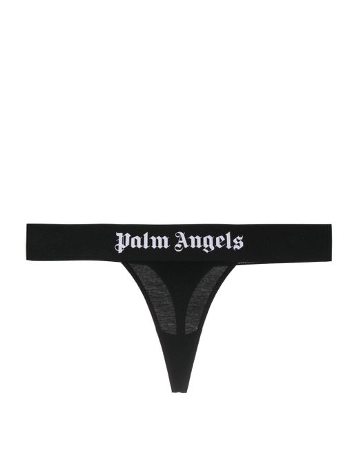 Palm Angels Logo Cotton Thong Brief