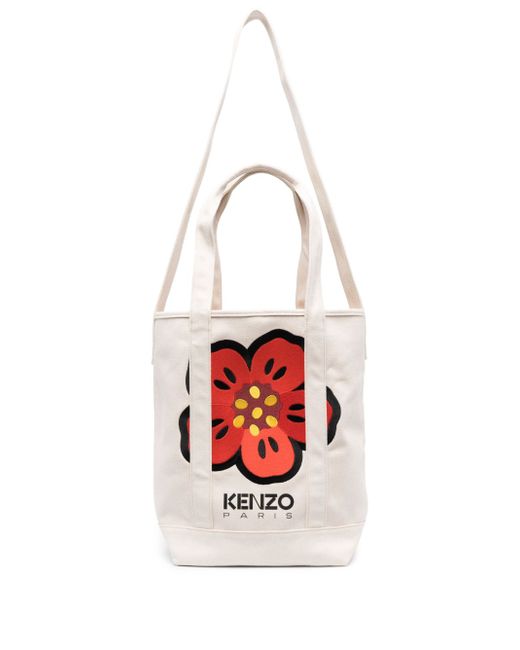 Kenzo Boke Flower Embroidered Tote Bag