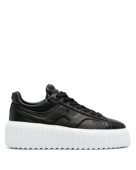 Hogan H Stripes Leather Sneakers
