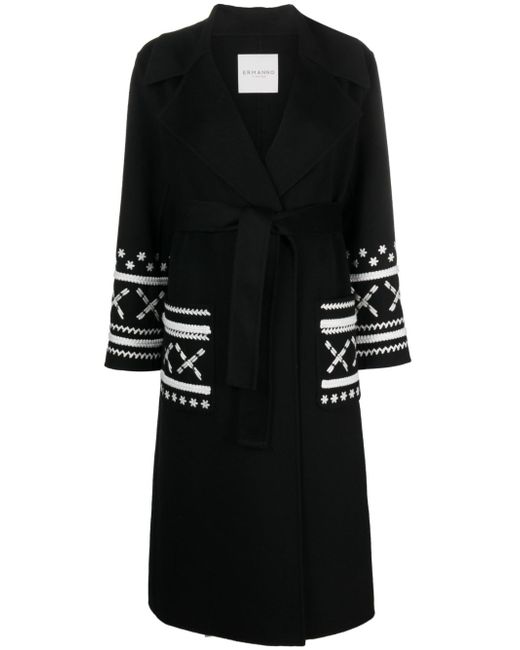 Ermanno Long Embroidered Coat