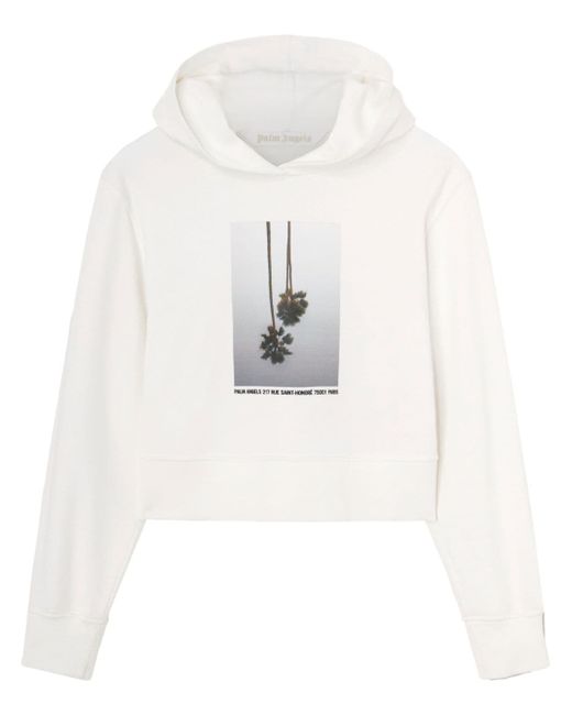 Palm Angels Fitted Cotton Hoodie