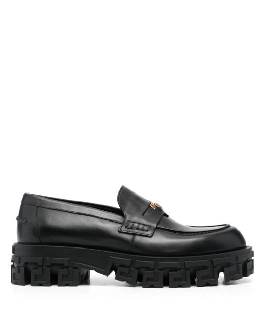 Versace Leather Moccasin