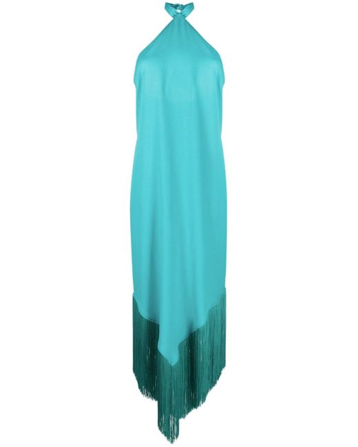 Taller Marmo Nina Fringed Detail Midi Dress