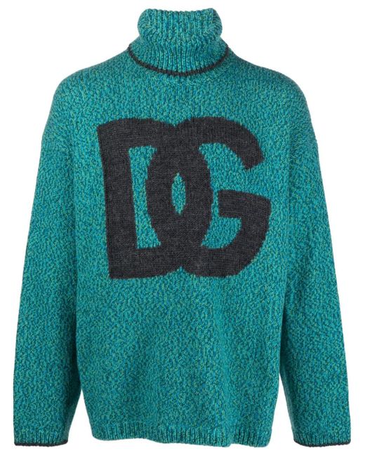 Dolce & Gabbana Wool Blend High Neck Sweater