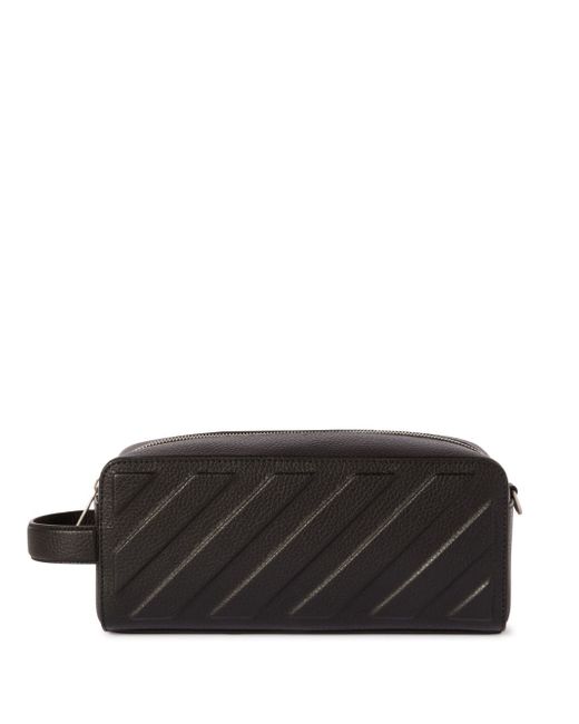 Off-White 3d Diag Leather Clutch Bag