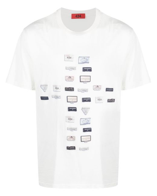 424 Printed Cotton T-shirt