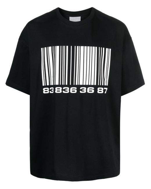 Vtmnts Barcode Print T-shirt