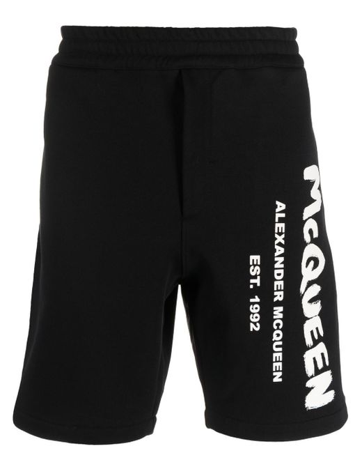 Alexander McQueen Shorts With Logo