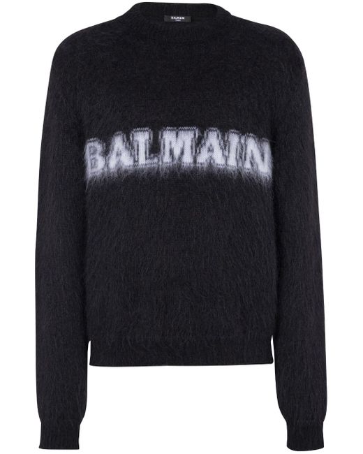 Balmain Wool Sweater With Logo