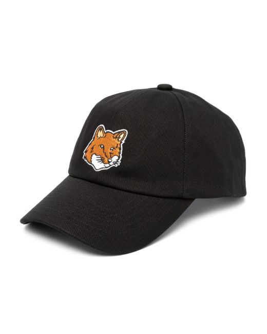 Maison Kitsuné Fox Head Cotton Baseball Cap