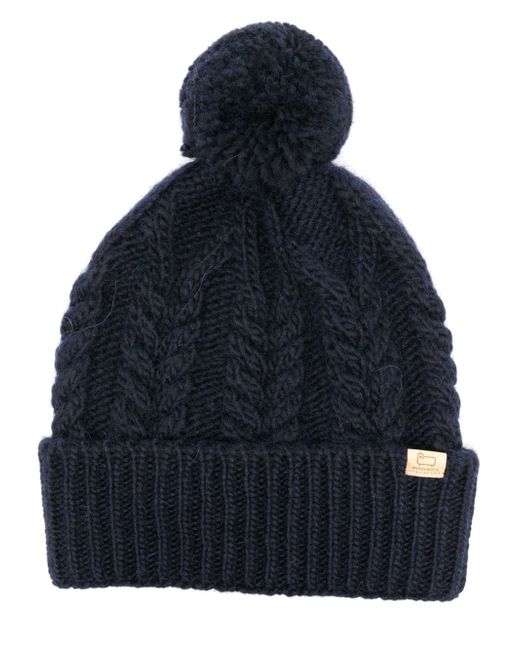 Woolrich Wool Cable Pom Beanie